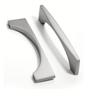 Brushed Nickel Cabinet Pulls Square 3.78"(96mm) Hole Center Drawer Handles Kitchen Cupboard Bathroom Dresser Furniture Hardware Pulls Zinc Alloy 6 Pack