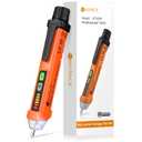 Neoteck Non-Contact AC Voltage Tester Pen, AC 12-1000V, LED Flashlight, Buzzer Alarm for Live/Null Wire Judgment (Yellow)