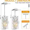 Chrome Pendant Lights Kitchen Island 3 Pack, Mini Crystal Chandeliers, Modern Pendant Lights Ceiling Lighting Fixtures for Kitchen Island, Dinning Room, Bedroom