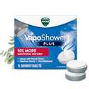 Vicks, VapoShower Plus, Shower Steamers, Eucalyptus Shower Steamer & Menthol Scent, Clean Dissolving Vapor Shower Tablets, Aromatherapy Shower Steamer & Shower Bombs, 4 count