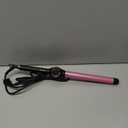 1 Inch Curling Wand for Long Hair, Extra Long Barrel Ceramic Curling Wands, 7 Adjustable Heats for All Hair Type, 110-240V Dual Voltage Wand Curler, 60 Minutes Auto Shut Off (1" Pink&Black)