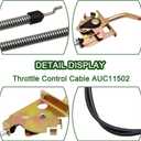 Throttle Control Cable AUC11502 Compatible with John Deere Ztrak Z860A Z960M Z960R Z960A Z970A,AUC11502 Lawn Mowers Replacement Parts for John Deere