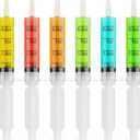 JOLLY PARTY 40 Pack Jelly Shot Syringes, 2 oz Jelly Shot Syringe With Caps, Reusable Plastic Syringe for Jelly Shot, Halloween Jelly Shot Syringes for Party, Christmas, Thanksgiving