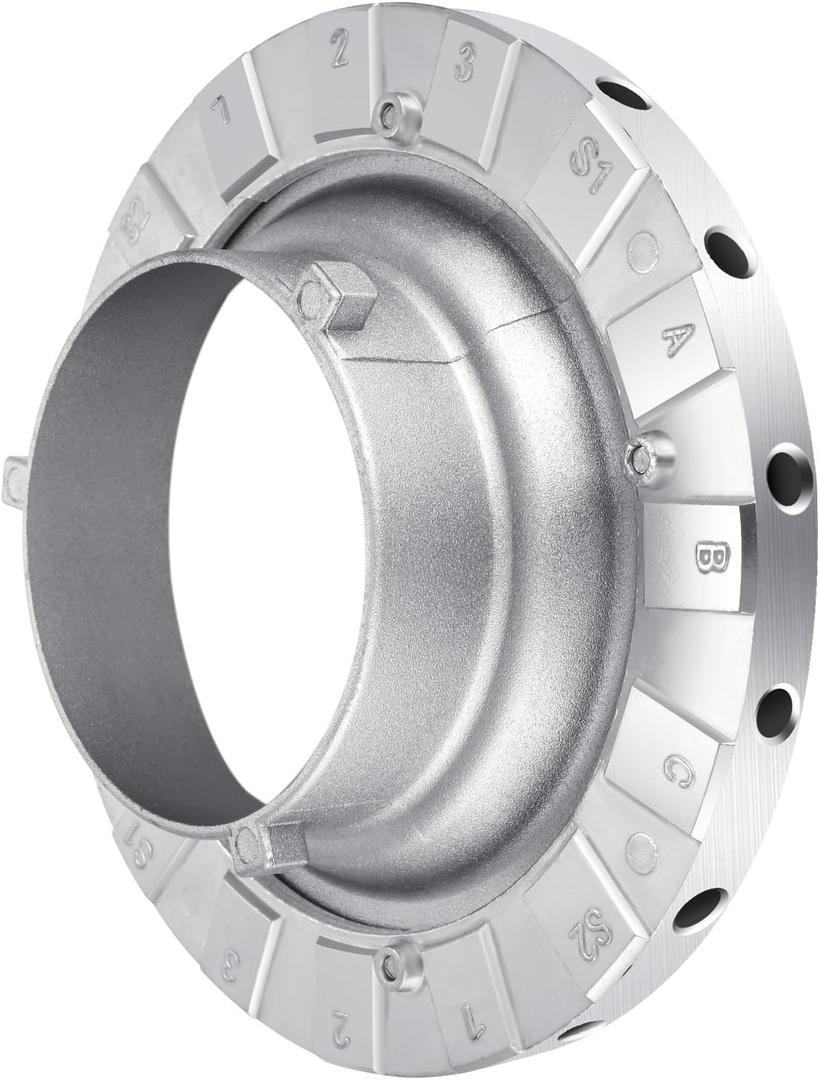 Neewer Metal Bowens Speed Ring Speedring Adapter for Bowens Softbox for Speedlite Studio Flash Strobe Monolight