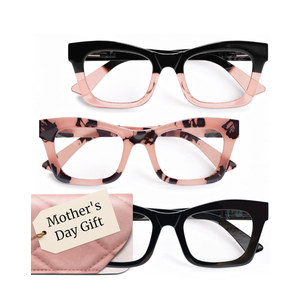CCVOO 3 Pack Oprah Reading Glasses for Women, Eyeglasses, Blue Light Readers for Women, Computer Eye Glasses, Cheaters