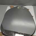 PERFNIQUE Irregular Wall Mirror Asymmetrical Mirror, 27''x19'' Black Mirror for Bathroom Bedroom Living Room Entryway, Decorative Modern Wall Decor, Wall Mounted Mirror (Black, 27''x19'')