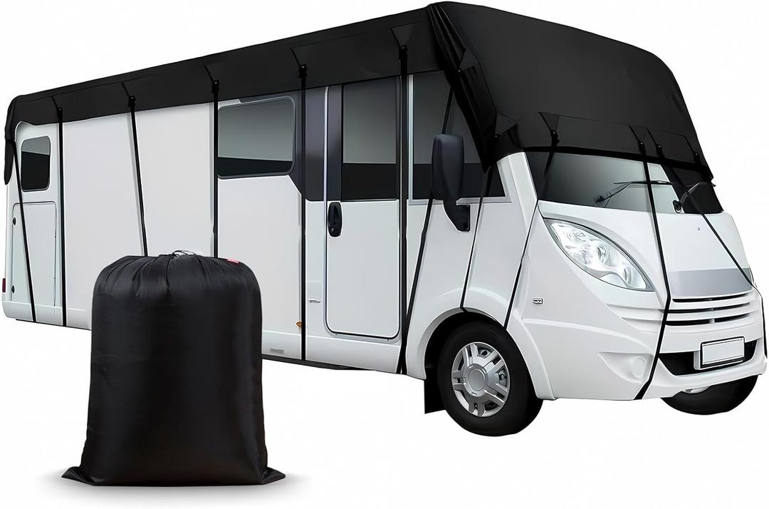 Travel Trailer RV Cover, for 20-22 ft, 210D Waterproof Durable Oxford Foldble Mobilehome Covers