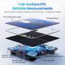 Smart Scale for Body Weight, 4.3" Color Display Digital Weight Scale, High Precision Wi-Fi Bathroom Scale with BMI, Body Fat, Muscle Mass, 20 Body Composition Scale Sync App, 400 lbs, Black