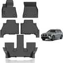 KELCSEECS Floor Mats Custom for 2026 2025-2019 BMW X7 40i, M50i, M60i (only fit 6 Passenger) Car Mats TPE Odorless Automotive Floor Liners BMW X7 Front& Rear& 3rd Row Accessories