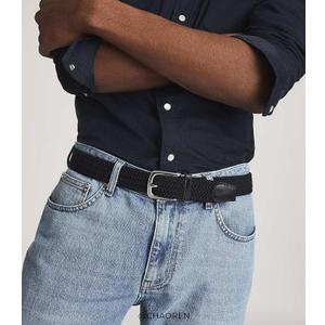 CHAOREN Stretch Belt Men 2 Pack - 1 3/8" Braided Golf Belts For Men - Casual Elastic For Pants and Jeans