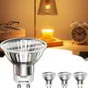 Funistree GU10 Bulb 50W, 3 Pack, Light Bulb for Candle Warmer lamp, Candle Warmer lamp Bulb, GU10+C, MR16 with Glass Cover, 2700K Warm White