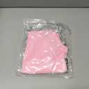 Haloumoning Girls Training Bra Sports Bra Kids Athletic Seamless Ribbed Stretchy Crop Tops Dance Yoga 5-14 Years Pink