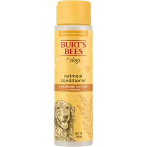 Burt's Bees for Pets Oatmeal Dog Conditioner with Colloidal Oat Flour and Honey, Moisturizes and Softens Dry Dog Coats, pH Balanced and Fragrance-Free, 95% Natural Origin, 10 Fl Oz
