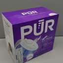 PUR 11-Cup Water Pitcher, 1 Genuine PUR Filter, Cleaner, Great-tasting Water, Dishwasher Safe, Powerful Filtration, Filter Change Light Indicator, LockFit Cap Design - White