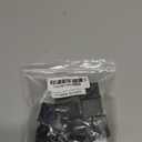 Antrader 1 Inch x 1 Inch Square PVC Covers Furniture Foot Table Chair Leg End Cap Cover Tip Protectors Black, Pack of 12