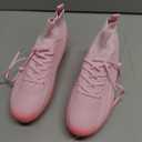 HRJR Mens Soccer Cleats Football Cleats High-Top Sneaker Pink, 5.5
