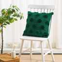 St. Patrick's Day Shamrock Pillow Covers 18x18 Set of 2, Soft Plush Green Clover Decorative Throw Pillowcases for Sofa Couch Living Room Bedroom Irish Holiday or Home Decor