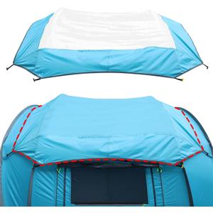 Transparent Tent Tarp Replacement for Ayamaya 4 Person Pop up Tent,Clear Part of Camping Rain Tarp Over Tent 3.7 * 3.4ft,Wide Field of View in Rainy Days/Moonlit Night/Stargazing/Beach/Camping