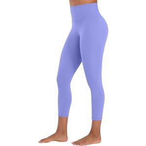 Sunzel Sunzfly Capri Leggings for Women, High Waisted Yoga Pants with Tummy Control for Workout Running Gym (Medium, Periwinkle)