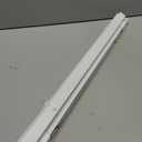UNISHADES No Drill Blinds for Windows 1" Vinyl L-Shaped Slats Cordless Mini Blinds for Home, for Window Size 27" W 36" H White