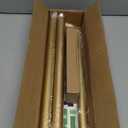 Gold Curtain Rod, Room Darkening Rods for Windows 28 to 48 Inches(2.3-4Ft), Wrap Around Curtain Rods, Heavy Duty Blackout Drapery, Modern Decorative Window Treatment Rod, Gold