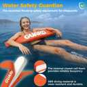2PCS Lifeguard Rescue Tube, 40in Adjustable Life Guard Throwable Flotation Device for Pool Safety, Life Guard Equipment for Home and Commercial Use
