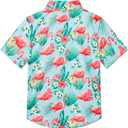 Boys Hawaiian Shirt Tropical Short Sleeve Cool Cute Casual Button Down Tops for Youth Kids Toddler Summer Beach
