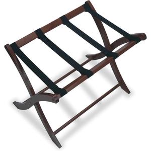 Winsome Scarlett Luggage Rack in Walnut, Sturdy Folding Suitcase and Bag Stand for Guest Room, Bedroom, Must Have Foldable Storage Essential for Guests, Small Businesses, Home