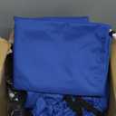 1200D Waterproof Boat Cover - Fits 17' to 19' ft Bass, V-Hull, Tri-Hull, Fish & Ski, Runabout Bowrider Boats - Heavy Duty Canvas Blue