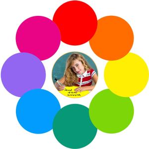 Colorful Dry Erase Dots Circles Whiteboard Marker Removable Stickers Spots Wall Decals for School Classroom Teachers Students Table & Desk, 8 Pack