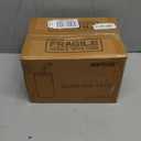 SENTVEND 16 Oz Drinking Glasses with Bamboo Lids and Glass Straw - 6 Pcs Glass Cups Beer Ice Coffee Glasses Cute Aesthetic Cup Great for Coffee Bar Accessories Include 2 Cleaning Brushes