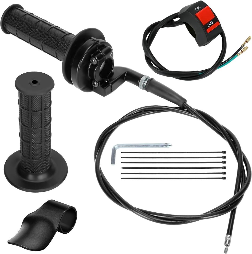 HIAORS 7/8" Mini Bike Throttle Cable Assembly Kit Compatible with Coleman CT200U CT200U-EX BT200X Baja Warrior MB200 DoodleBug DB30 79cc CT100U CC100X Motovox Predator 212cc 196cc 6.5hp Engine Parts