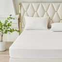 Soft Mattress Cover, White Color , Size 60×80 In