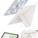 Feams Y Fold Folio for iPad Pro 11 Inch Case M5/M4 2025/2024, Y-Shaped Stand iPad Pro 11 Inch M5/M4 Case 2025/2024 Magnetic Attachment Back Cover with Magnetic Clasp & Auto Sleep, Cream White