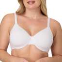 Bali Womens T-Shirt Bra, Cotton Collection Underwire Bra for Women, Full Coverage, Moisture-Wicking, Size 38C