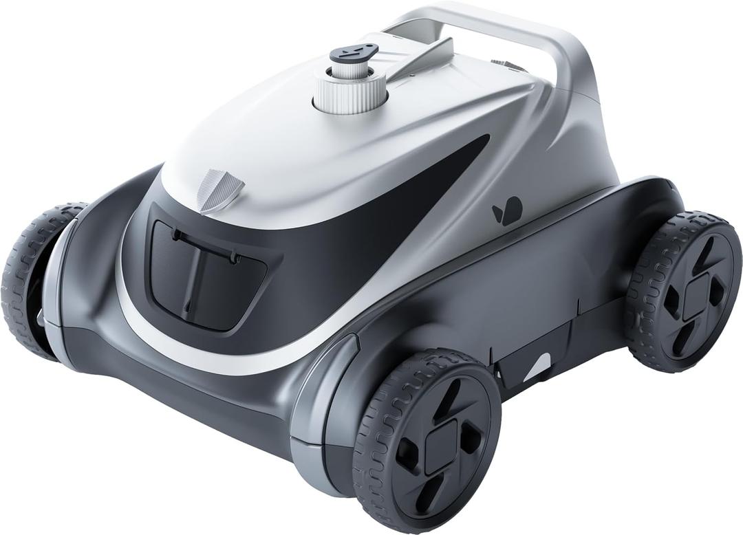 (2026 Upgrade) BUBLUE B10P Cordless Pool Vacuum for Above Ground Pool, 140-Min Runtime, Self-Parking Robotic Pool Cleaner with Bluehole Suction, DirtLock 2.0, Dual Motors for Pools Up to 1,076 Sq.Ft (Silver)