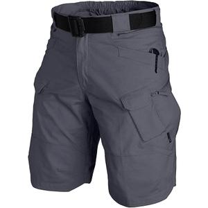 AUTIWITUA Men's Waterproof Tactical Shorts Outdoor Lightweight Quick Dry Breathable Hiking Fishing Cargo Shorts (X-Large, Grey)