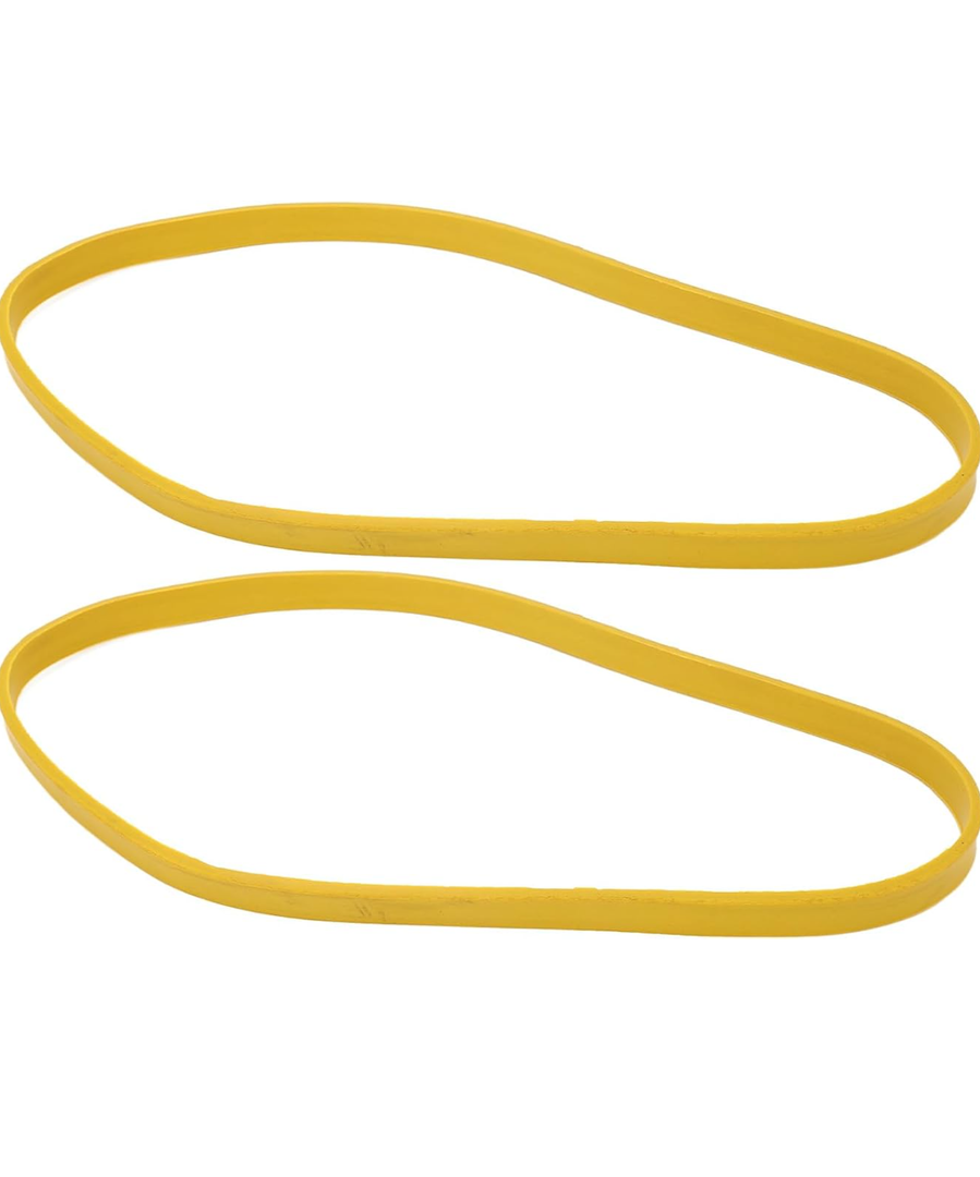 9 Inch Band Saw Tire, 2 Pcs Band Saw Tire Yellow Rubber 12.65mm Width 3.2mm Thickness Noise Reduction for 9 Inch Woodworking, Band Saw Accessories