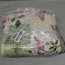 Greenland Home Butterflies 100% Cotton Quilted Botanical Throw Blanket