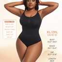 HUGINOCT Body Shaper Tummy Control Seamless Shapewear for Women Under Dress Shirts Light Compression Bodysuit