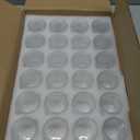 24 Pack Clear Glass Votive Candle Holders, Vintage Candle Holder for Floating Candle, Tealight Candle Holder for Table Centerpieces Home Bridal Shower Birthday Christmas Wedding Party Table Decoration