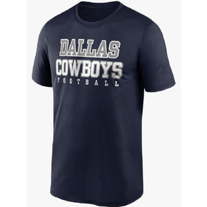 Dallas Cowboys Men's Charcoal Heather Practice T-Shirt Size 2XL, Navy Blue 