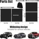 Car Privacy Curtains Set, Universal Fit Auto Blackout Curtains Baby Shades for Travel Camping Nap Sleeping in Car SUV Van (2 * Set of 3PCS Black)