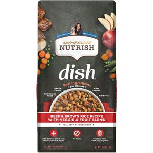 Rachael Ray Nutrish Dish Premium Natural Dry Dog Food, Beef & Brown Rice Recipe with Veggies, Fruit & Chicken, 3.75 Pounds (EXP 05/14/27)