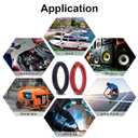 1/0 Battery Cable, 5FT Red + 5FT Black 1/0 Welding Cable, Stranded Oxygen-Free Pure Copper Wire for Automotive, Battery, Solar, Marine and Generator