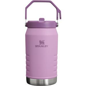 Stanley IceFlow Flip Straw Jug with Handle 64 oz| Twist On Lid and Flip Up Straw | Leak Resistant for Travel and Sports | Insulated Stainless Steel | BPA-Free | Lilac