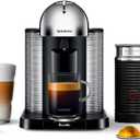 Nespresso Vertuo Coffee and Espresso Maker by Breville Aeroccino, Chrome