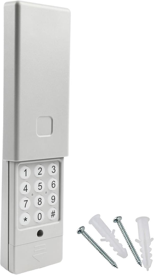Garage Outlet Universal Garage Door Opener Keypad Replacement for Liftmaster Chamberlain Craftsman Genie Overhead Linear Wayne Dalton Stanley 315Mhz 390Mhz Dip Switch, Slide Down Cover (387LM)