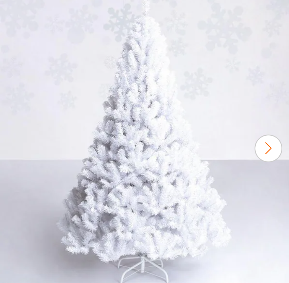 6 ft. Artificial PVC Christmas Tree with Stand White
