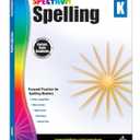Spectrum Spelling Kindergarten Workbooks, Ages 5 to 6, Kindergarten Spelling, Phonics Activities With Alphabet Letters, Sight Words, Vowels, and Dictionary Skills - 128 Pages  9 Books